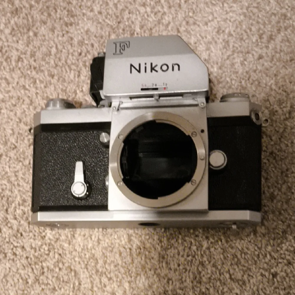 Nikon Classic F 35mm Silver and Black Camera Body